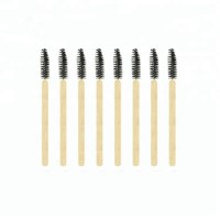 Private label brush eyelash brush bamboo mascara wand